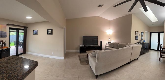 Interior, Living room, Recessed Lighting