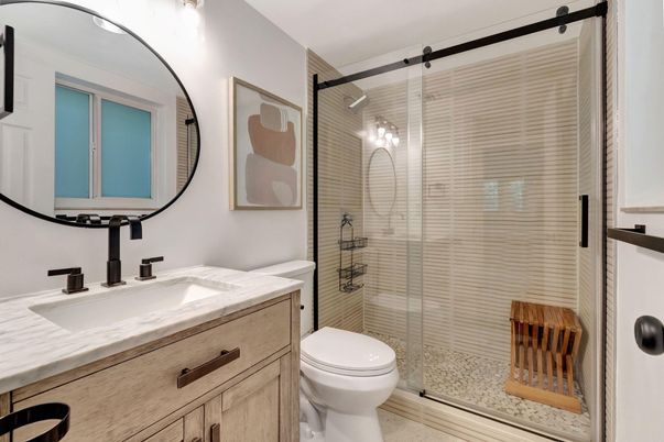 Bathroom, Glass Shower, Interior