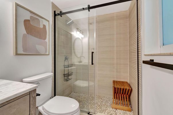 Bathroom, Glass Shower, Interior