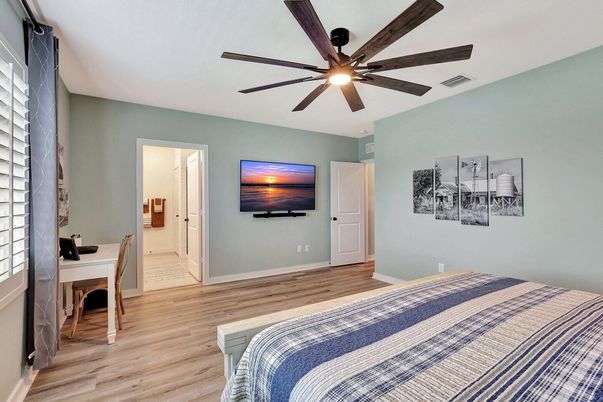 Bedroom, Interior, Wood Texture Flooring