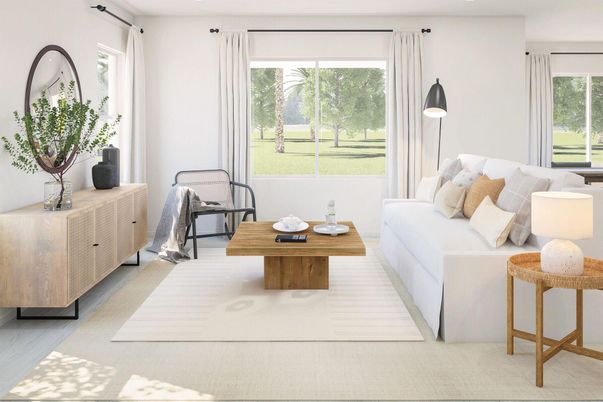 Interior, Living room, Recessed Lighting