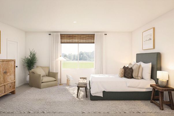Bedroom, Interior, Recessed Lighting