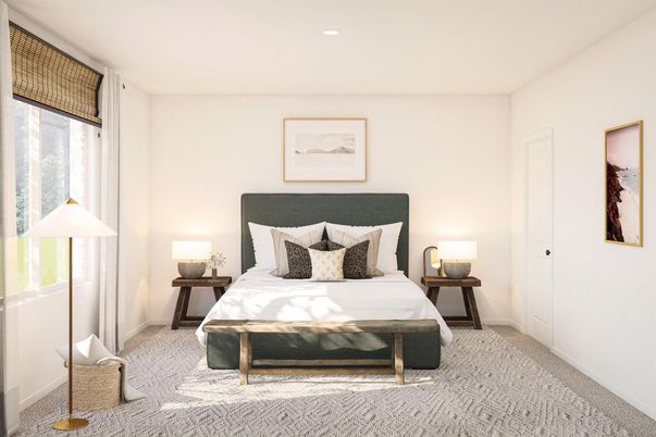Bedroom, Interior, Recessed Lighting