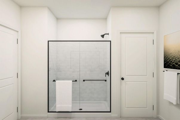 Bathroom, Glass Shower, Interior
