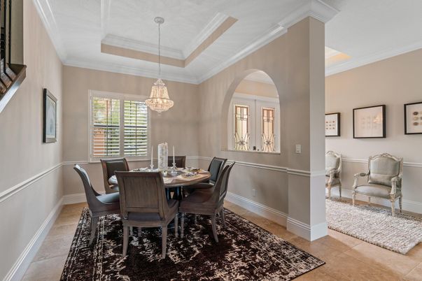 Dining room, Interior, Pendant Lights