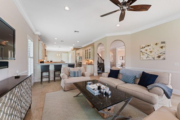 Interior, Kitchen, Living room, Pendant Lights, Recessed Lighting
