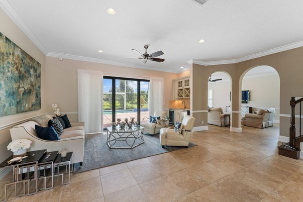 Interior, Living room, Recessed Lighting