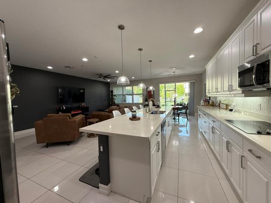 Dining room, Interior, Kitchen, Living room, Pendant Lights, Recessed Lighting