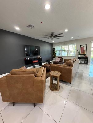 Interior, Living room, Recessed Lighting