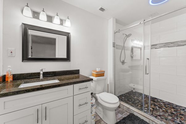 Bathroom, Glass Shower, Interior