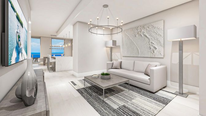 Interior, Living room, Pendant Lights, Water