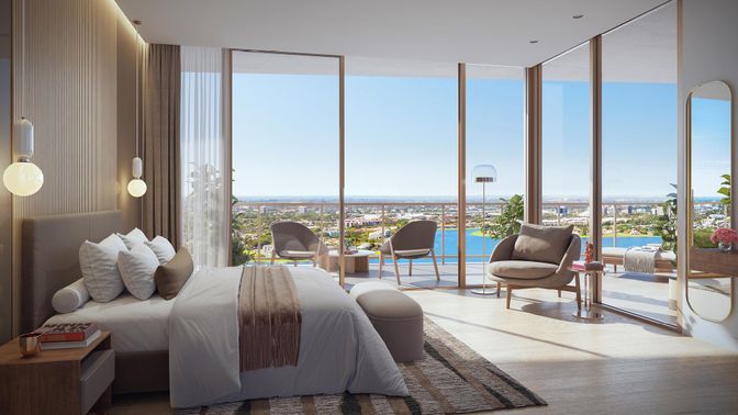 Bedroom, Interior, Water
