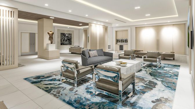 Interior, Living room, Recessed Lighting