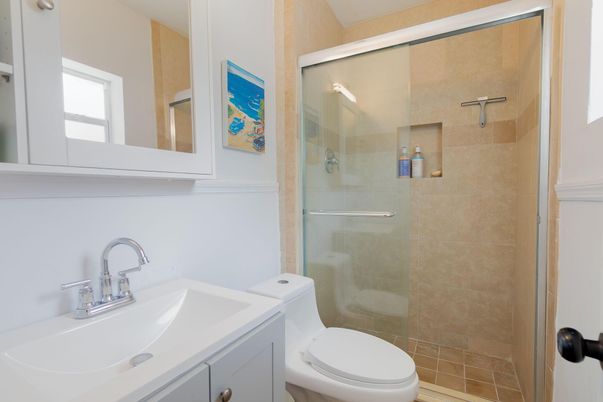 Bathroom, Glass Shower, Interior