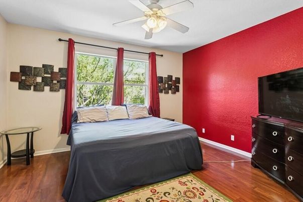 Bedroom, Interior, Wood Texture Flooring