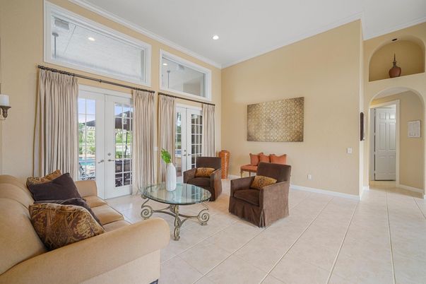 Interior, Living room, Recessed Lighting