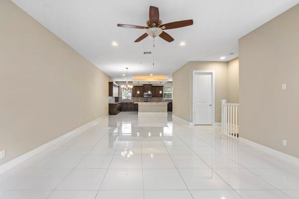 Empty room, Interior, Kitchen, Pendant Lights, Recessed Lighting