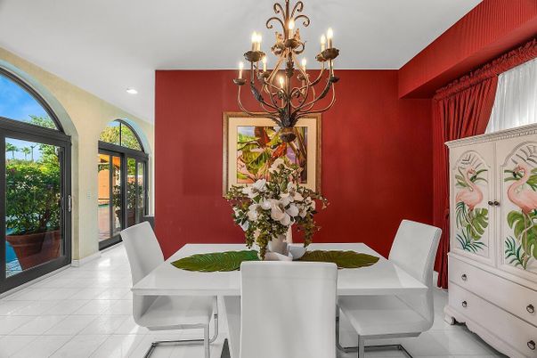 Chandelier, Dining room, Interior, Recessed Lighting