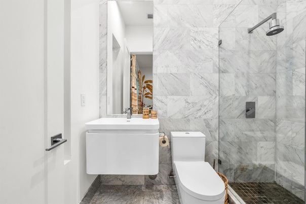 Bathroom, Interior, Marble Walls