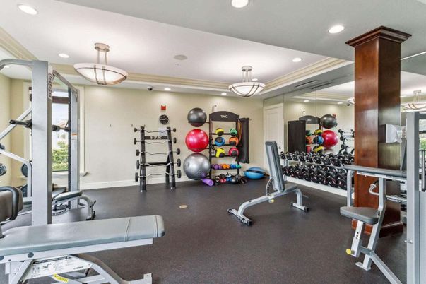 Fitness Equipment, Interior, Recessed Lighting