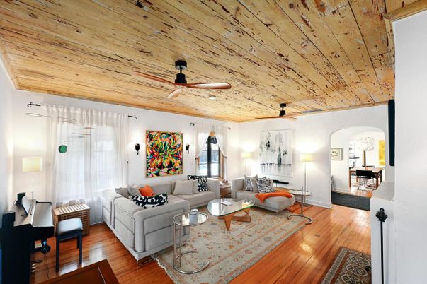 Interior, Living room, Wooden Ceilings, Wood Texture Flooring