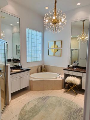 Bathroom, Interior, Pendant Lights, Recessed Lighting