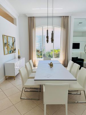 Dining room, Interior, Pendant Lights
