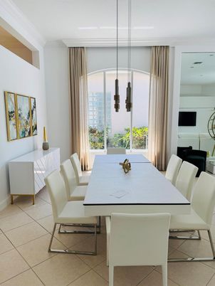 Dining room, Interior, Pendant Lights