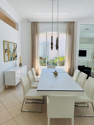 Dining room, Interior, Pendant Lights