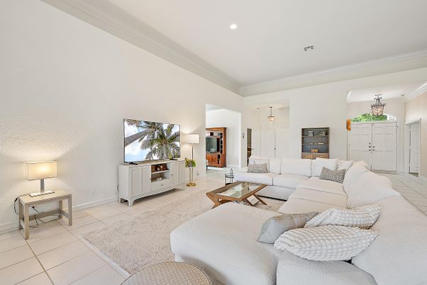 Interior, Living room, Recessed Lighting