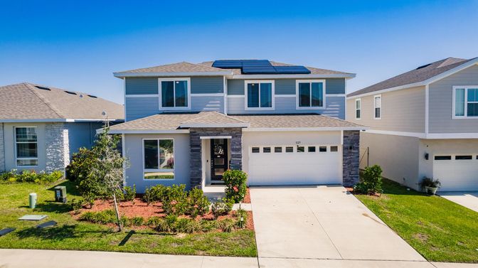 Attached, Exterior, Facade, Solar Panels, Modern