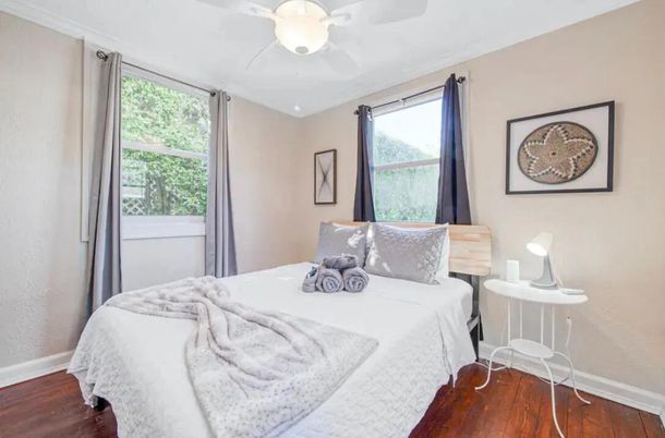 Bedroom, Interior, Wood Texture Flooring