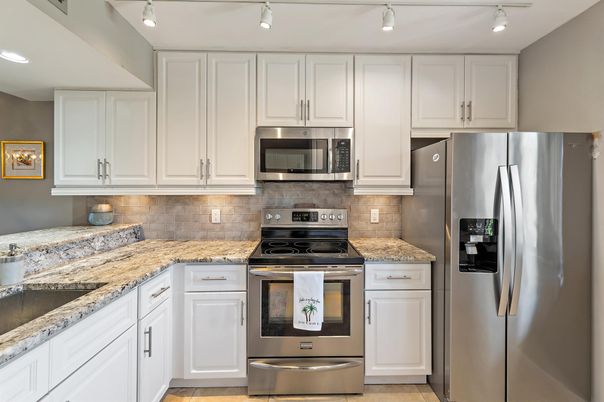 Interior, Kitchen, Recessed Lighting, Stainless Steel Appliances