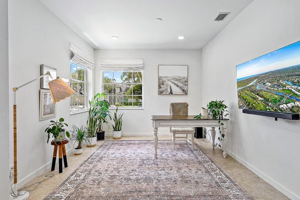 Home Office, Interior, Recessed Lighting