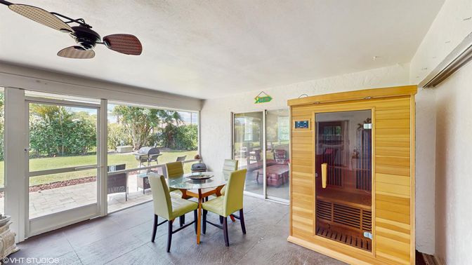 Dining room, Interior, Sauna Room, Sun Room