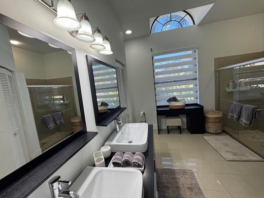 Bathroom, Interior, Recessed Lighting