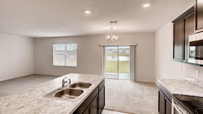 Chandelier, Empty room, Interior, Recessed Lighting