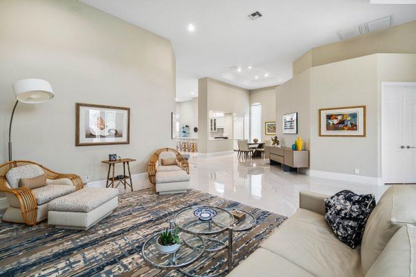 Interior, Living room, Recessed Lighting