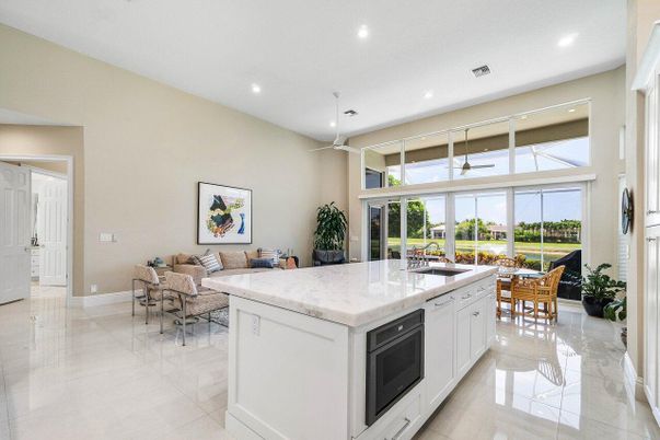 Dining room, Interior, Kitchen, Living room, Recessed Lighting
