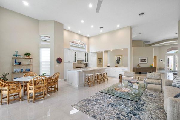 Dining room, Interior, Kitchen, Living room, Pendant Lights, Recessed Lighting