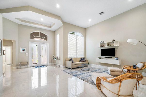 Interior, Living room, Recessed Lighting