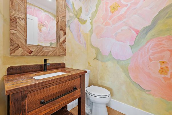 Bathroom, Interior, Wood Texture Flooring