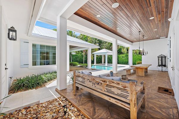 Interior, Pool, Recessed Lighting, Sun Room, Wooden Ceilings