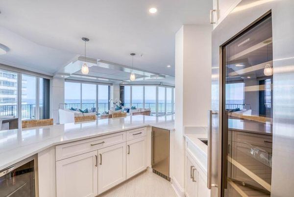 Interior, Kitchen, Pendant Lights, Recessed Lighting, Stainless Steel Appliances, Water