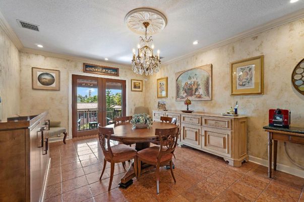 Chandelier, Dining room, Interior, Recessed Lighting