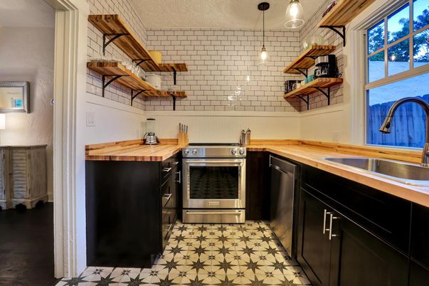 Interior, Kitchen, Pendant Lights, Stainless Steel Appliances