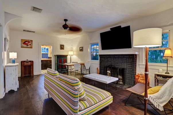 Fireplace, Interior, Living room, Wood Texture Flooring