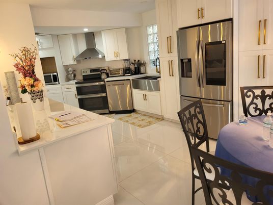 Interior, Kitchen, Recessed Lighting, Stainless Steel Appliances