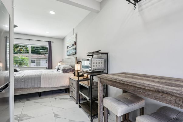 Bedroom, Interior, Marble, Recessed Lighting
