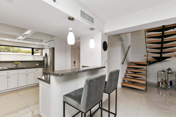 Interior, Kitchen, Pendant Lights, Recessed Lighting, Stainless Steel Appliances